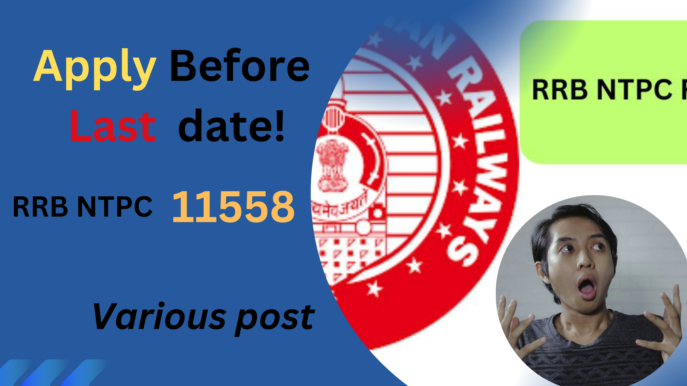 RRB NTPC Recruitment 2024: Official notification Out | How to  Apply  for Various Posts | last date