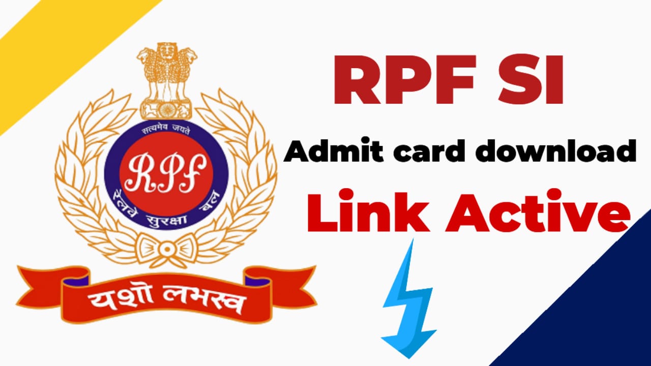 RPF SI Admit Card 2024