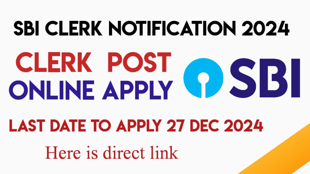 SBI Clerk Notification 2024: