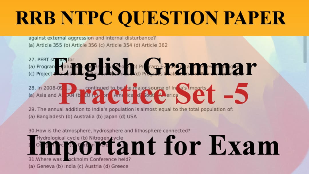 RRB NTPC Questions Paper