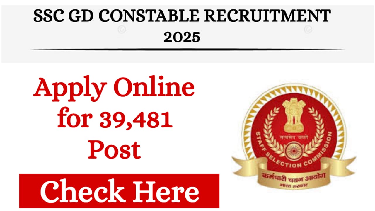 SSC GD Constable Recruitment 2025