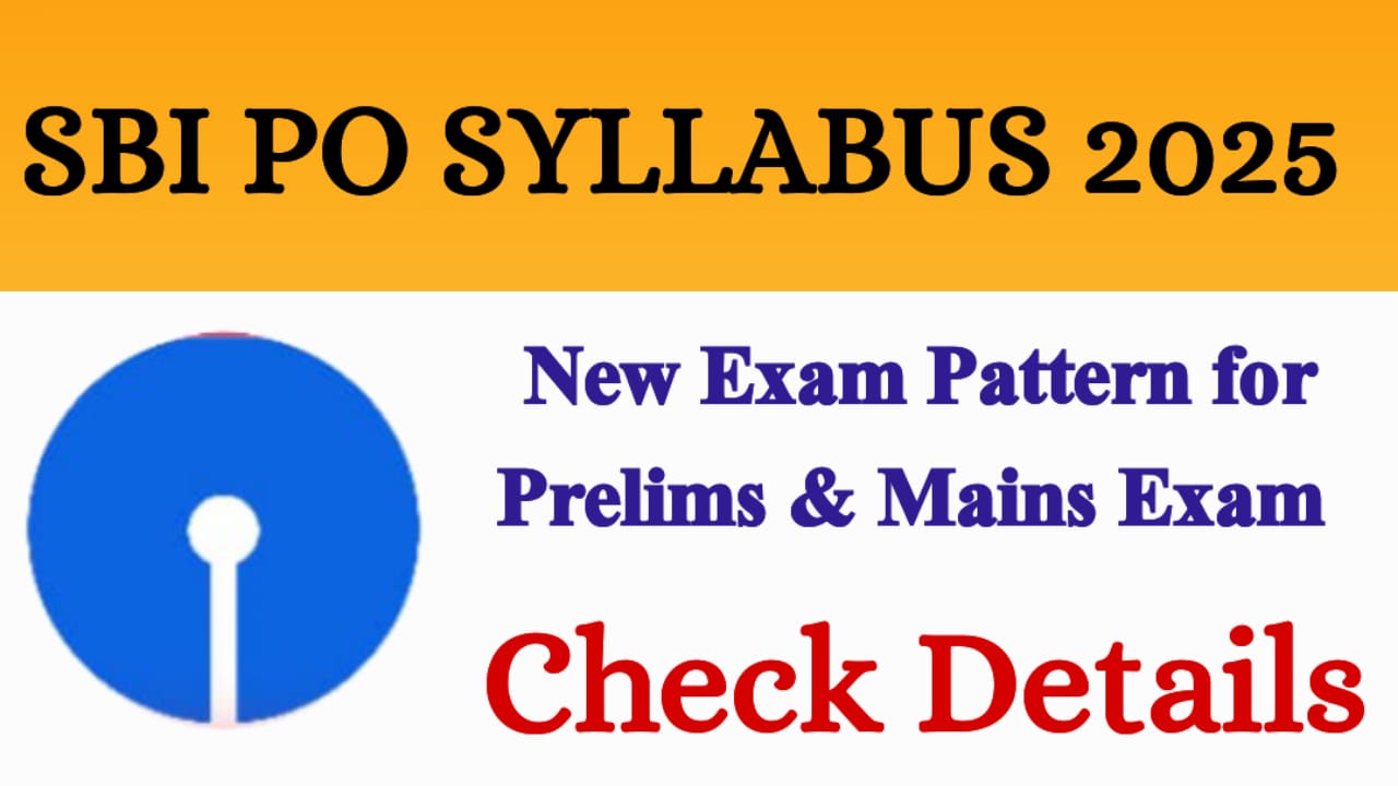 SBI PO Syllabus 2025