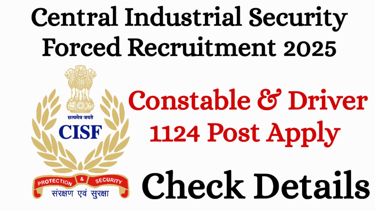 CISF Constable Driver Recruitment 2025