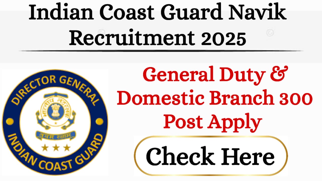 Indian Coast Guard Navik Recruitment 2025