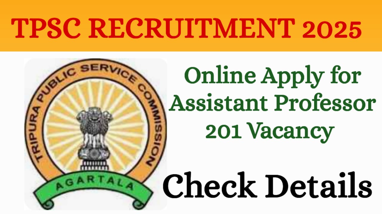 TPSC Assistant Professor Recruitment 2025